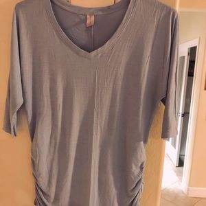 Light Blue Tunic w/ruching